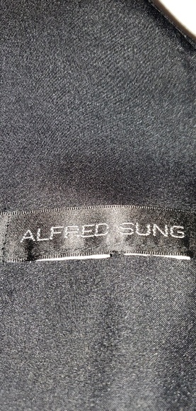 Alfred Sung pleated flare dress bridesmaid 14/16 - Picture 7 of 8